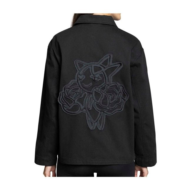 Budew, Roselia & Roserade Pokémon Nature: Fall Black Utility Jacket - Women