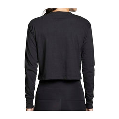 Eevee Pokémon Nature: Fall Black Heavyweight Crop Long-Sleeve Shirt - Women