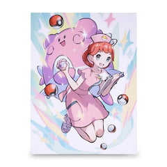Pokémon Trainers: Pokémon Center Lady Canvas Wall Art