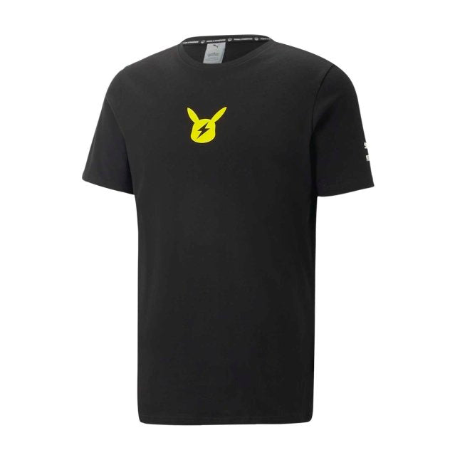 PUMA × Pokémon: Pikachu Puma Black Jersey T-Shirt - Adult