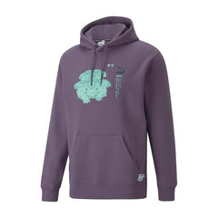 PUMA × Pokémon: Venusaur Purple Charcoal Fleece Pullover Hoodie - Adult