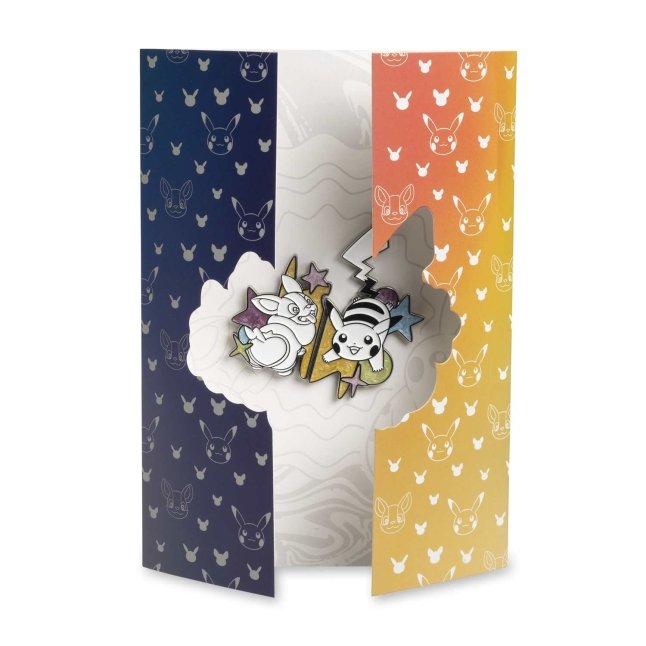 Pikachu & Yamper Electric Pals Pokémon Pins & Greeting Card