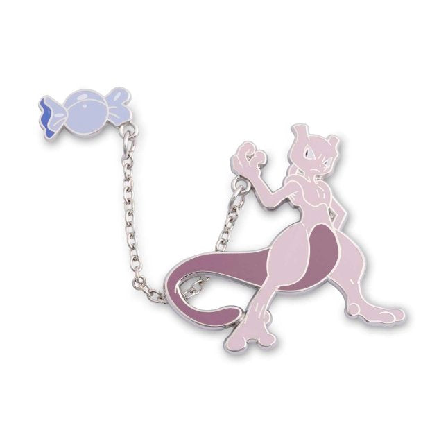 Mewtwo with Rare Candy Pokémon Held Item Pin