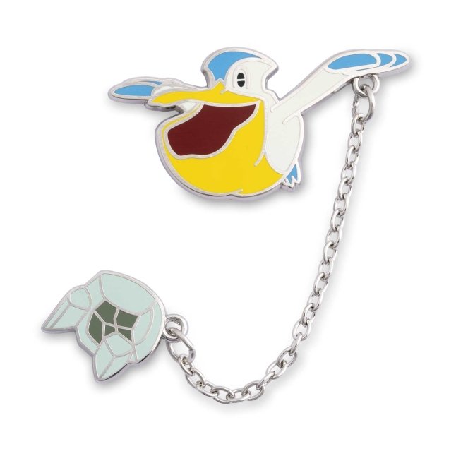 Pelipper with Damp Rock Pokémon Held Item Pin