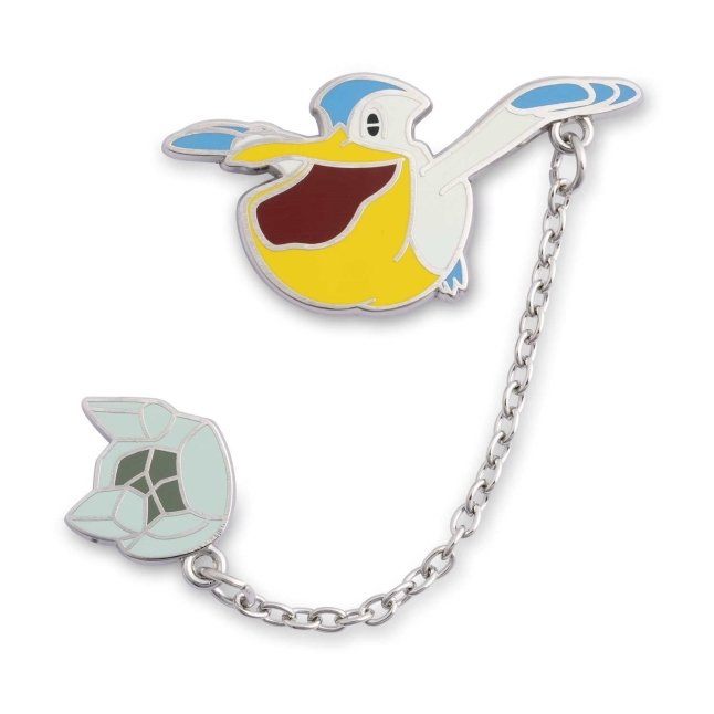 Pelipper with Damp Rock Pokémon Held Item Pin