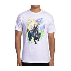 Volkner Pokémon Trainers White Relaxed Fit Crew Neck T-Shirt - Adult