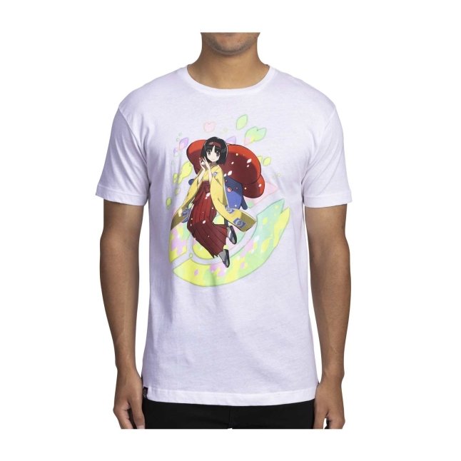 Erika Pokémon Trainers White Relaxed Fit Crew Neck T-Shirt - Adult