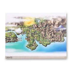 Johto Pokémon Region Maps Poster