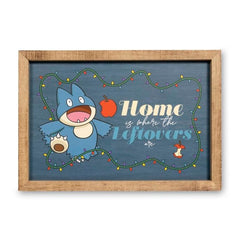 Munchlax Leftovers Pokémon Winter Wonders Wood Sign