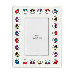 Poké Balls Pokémon Home Accents White Ceramic Picture Frame