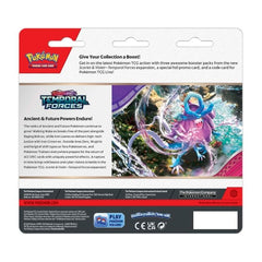 Pokémon TCG: Scarlet & Violet-Temporal Forces 3 Booster Packs & Cyclizar Promo Card