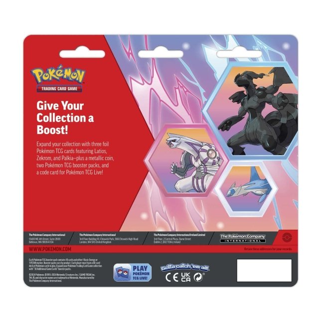 Pokémon TCG: Latios, Zekrom & Palkia Cards with 2 Booster Packs & Coin