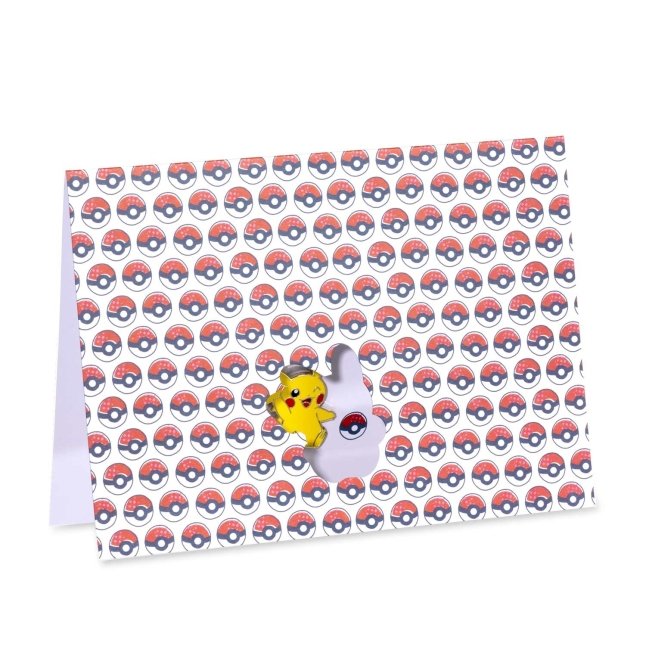 Pikachu Let's Celebrate Pokémon Pin & Greeting Card