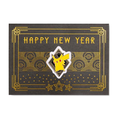 Pikachu Grand New Year Pokémon Pin & Greeting Card