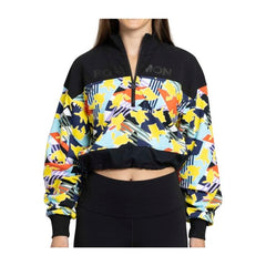 Pikachu Mix Pokémon Lounge Black Half Zip Sweatshirt - Women