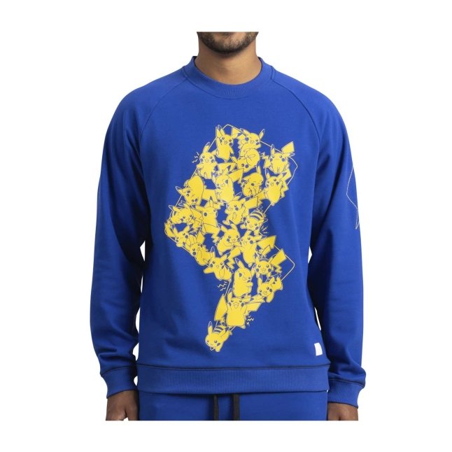 Pikachu Pokémon Lounge Blue Sweatshirt - Adult
