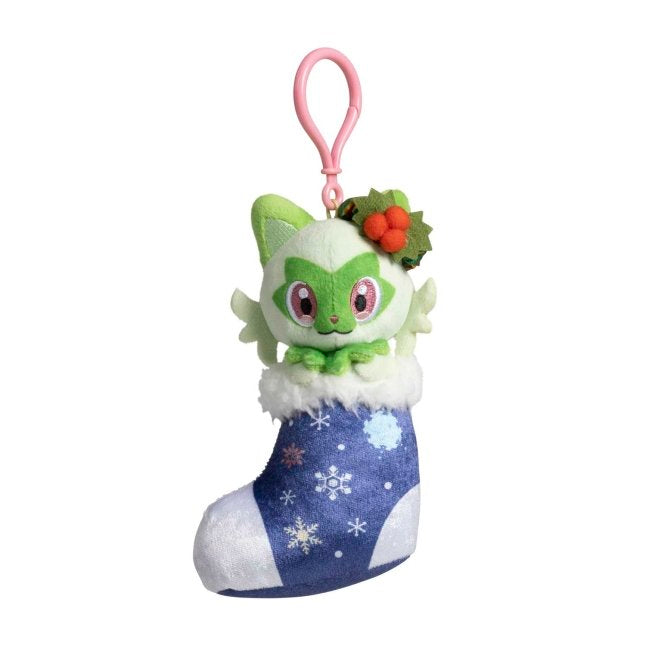 Sprigatito Pokémon Holiday Festival Plush Key Chain