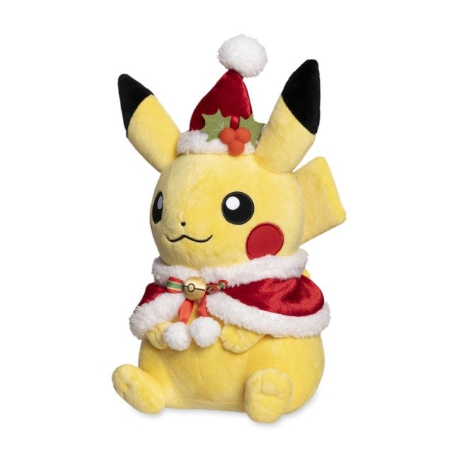 Pikachu with Holiday Cape & Hat Pokémon Holiday Plush - 14 In.