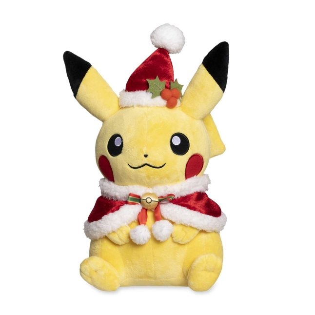 Pikachu with Holiday Cape & Hat Pokémon Holiday Plush - 14 In.