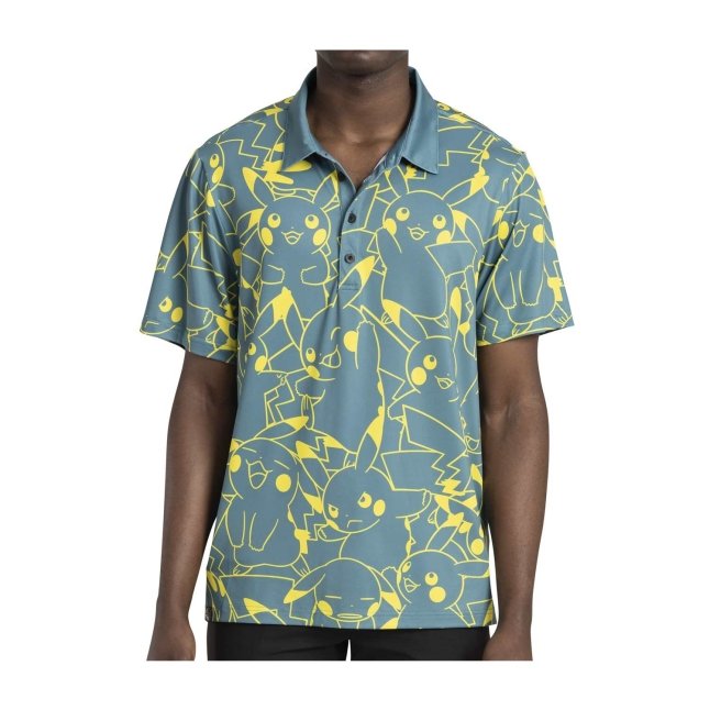 Pikachu Pokémon Clubhouse Green Polo Shirt - Men