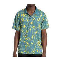 Pikachu Pokémon Clubhouse Green Polo Shirt - Men