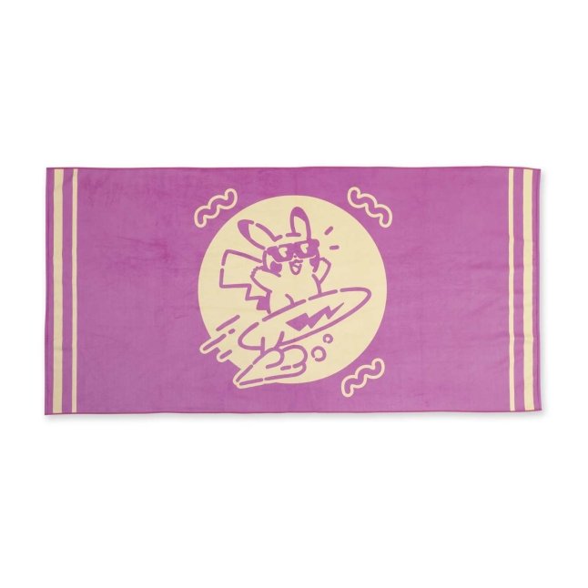 Pikachu Pokémon Lazy Summer Pink Beach Towel