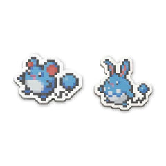 Marill & Azumarill Pokémon Pixel Pins (2-Pack)