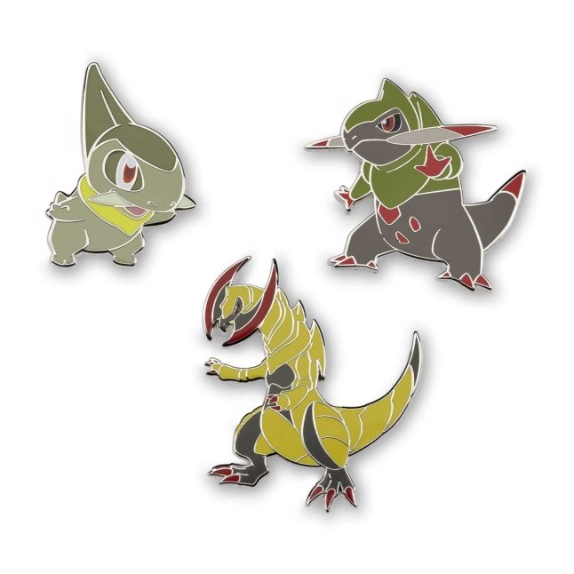 Axew, Fraxure & Haxorus Pokémon Pins (3-Packs)
