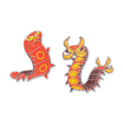 Sizzlipede & Centiskorch Pokémon Pins (2-Pack)