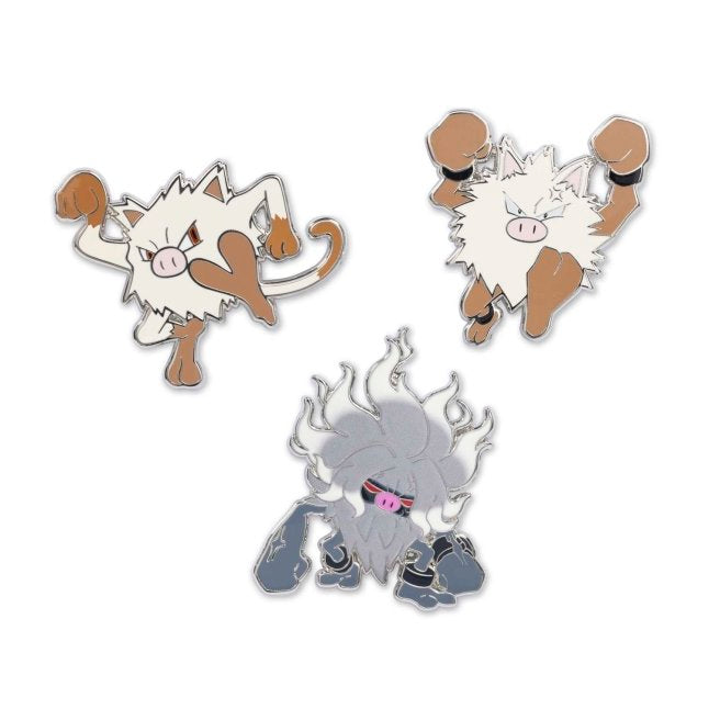 Mankey, Primeape & Annihilape Pokémon Pins (3-Pack)